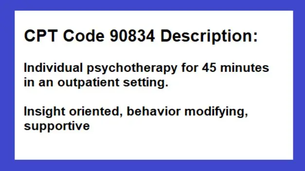 CPT Code 90834