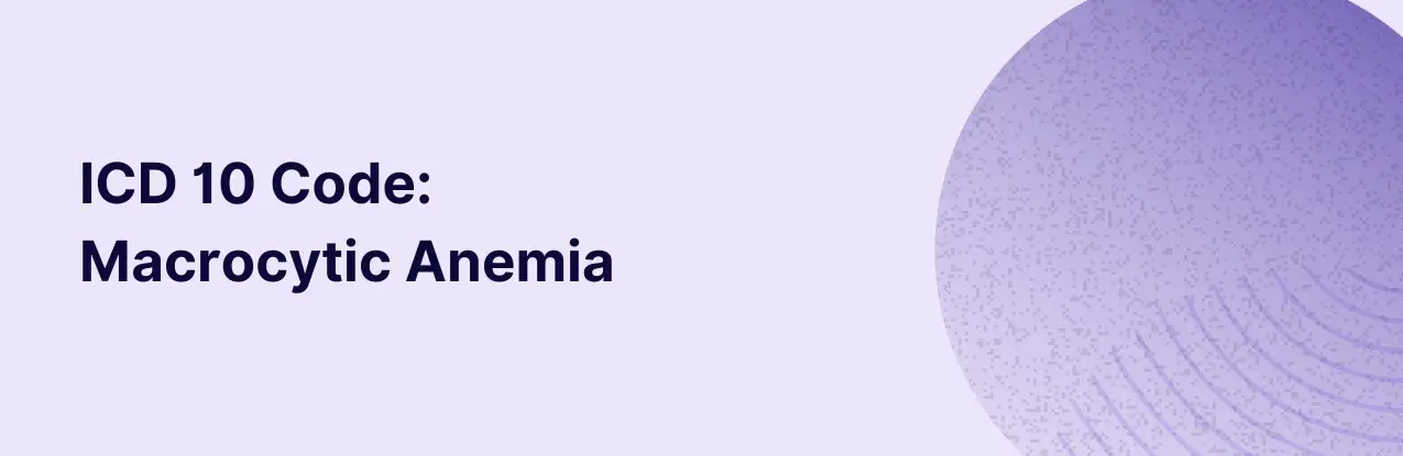 macrocytic anemia icd 10