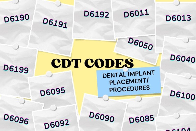 Dental CDT Codes
