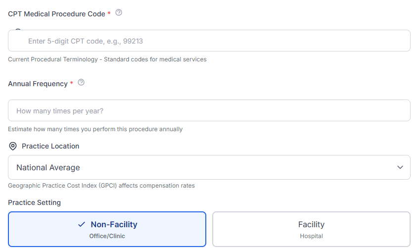 RVU Calculator RVU Calculator