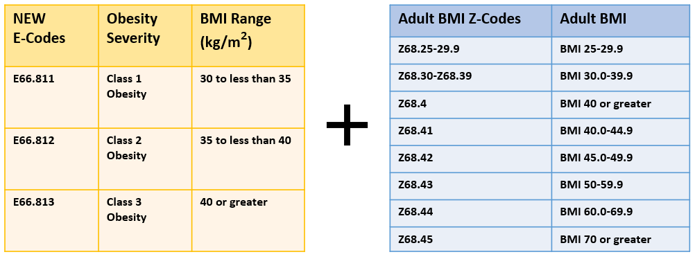 BMI ICD 10