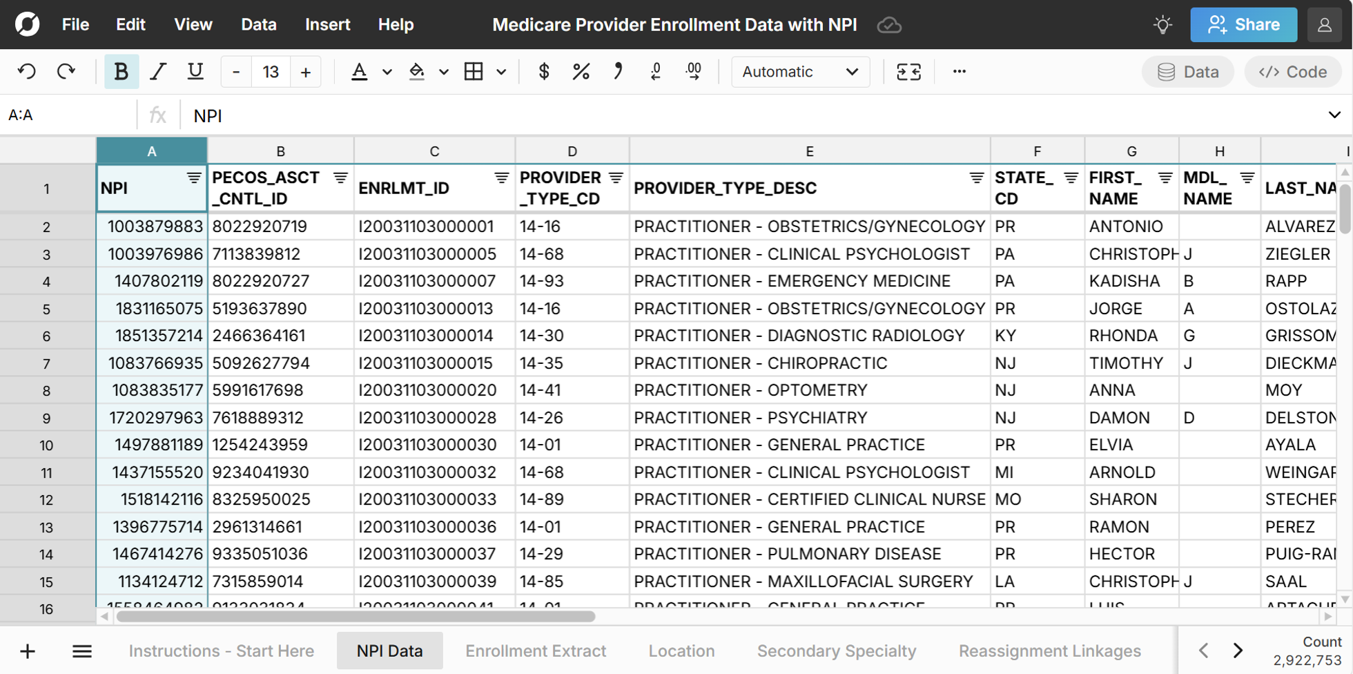 NPI Registry Lookup