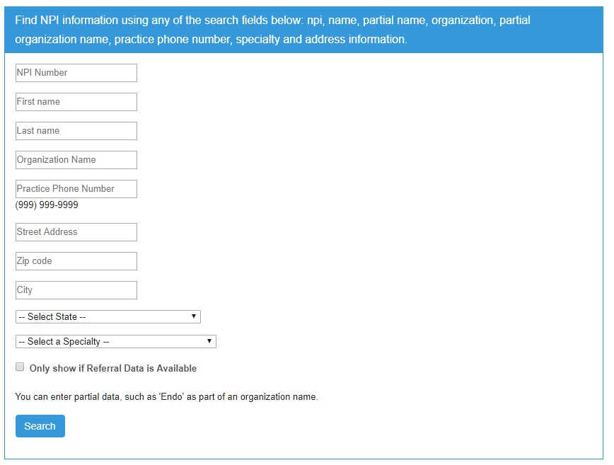 NPI Lookup