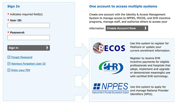 PECOS Login